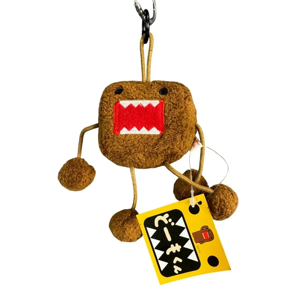 NWT Domo Kun Plush Keychain Mascot NHK-TYO Brown Monster Bag Charm New with Tags